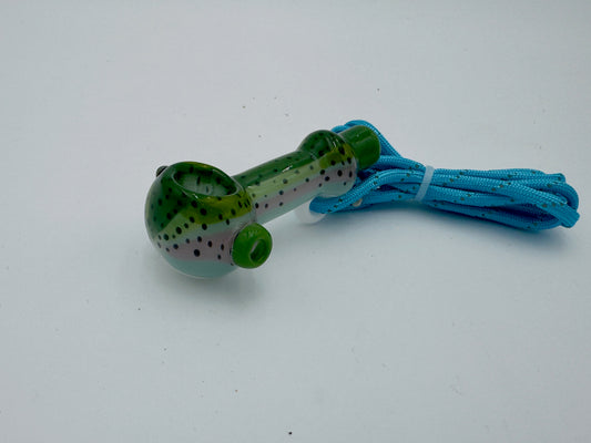 603 Glass- Fish Whistle Traveler Spoon